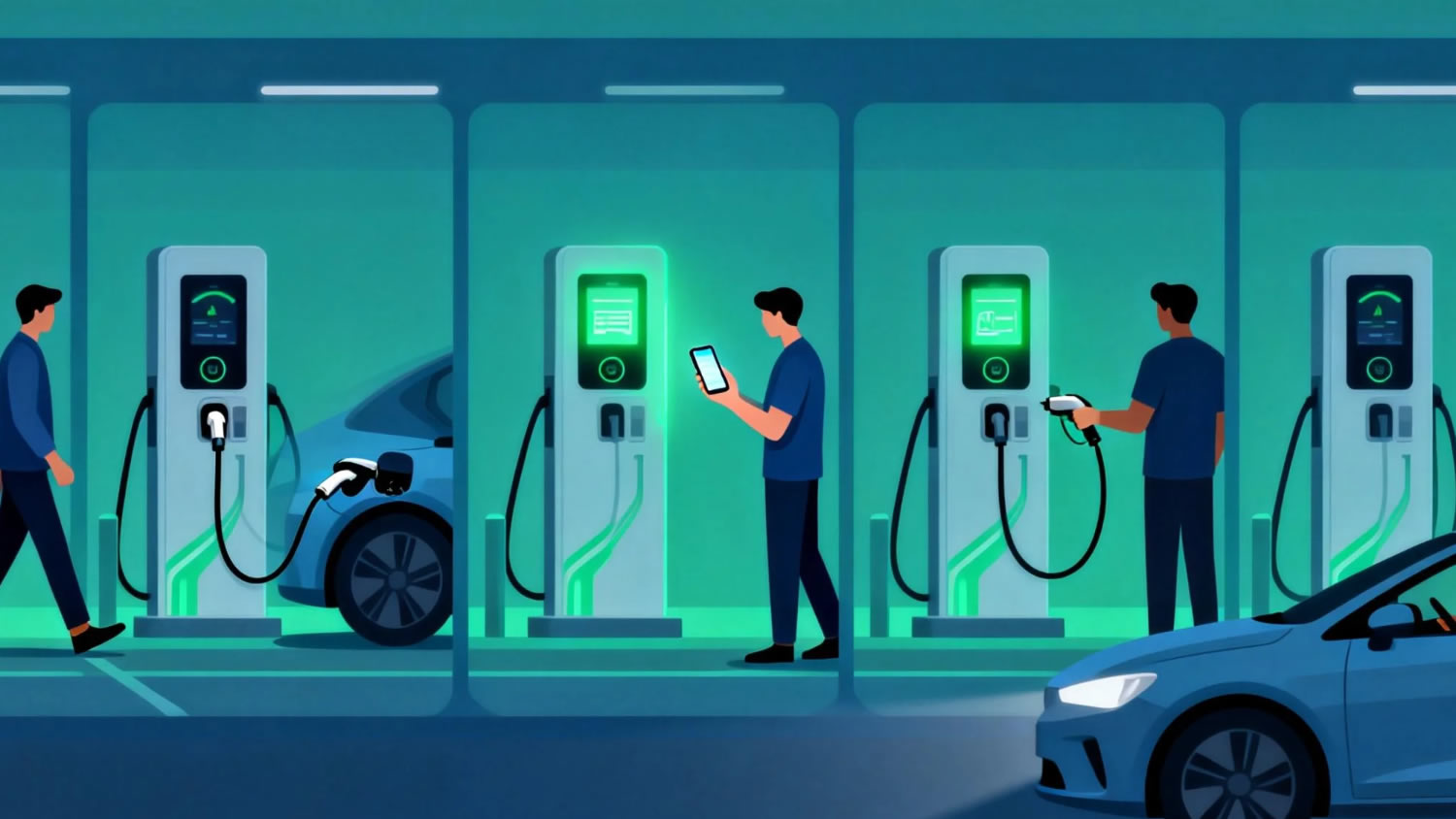 Cómo usar cargadores públicos de vehículos eléctricos