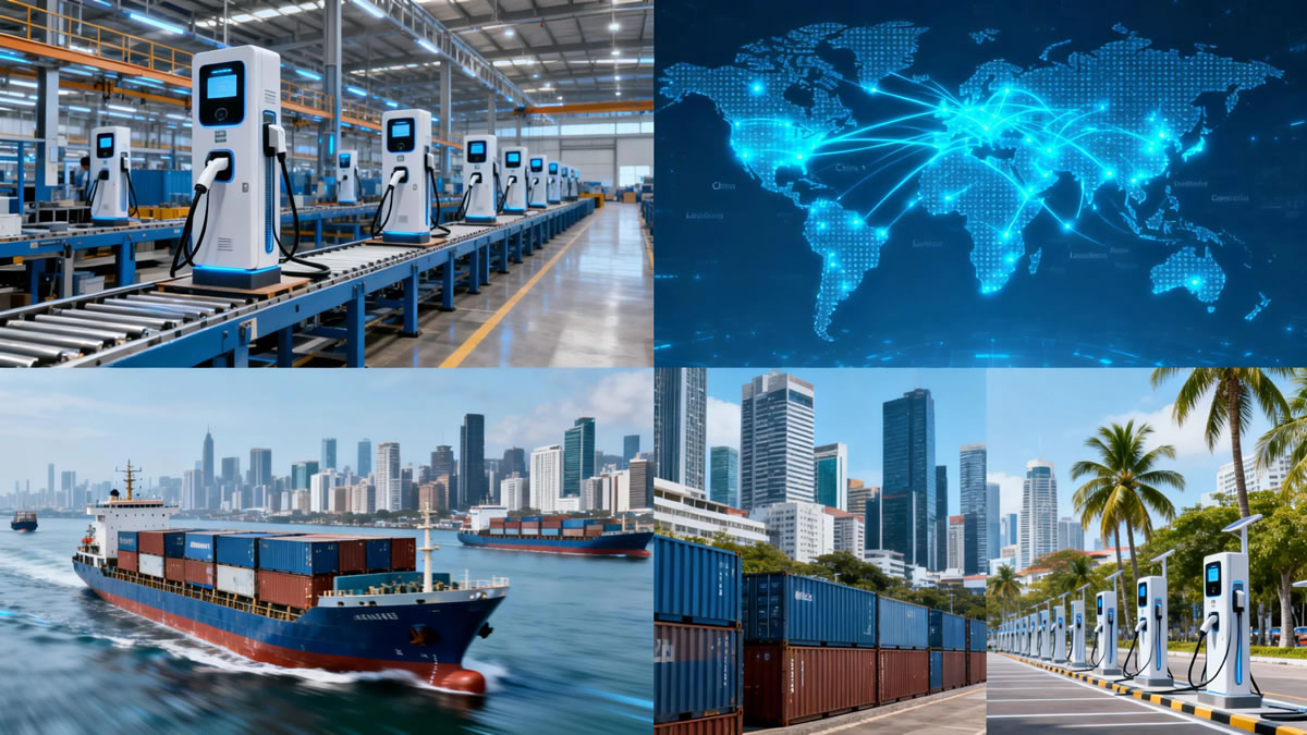 Alimentando o Mundo: Como as Empresas Chinesas Estão Expandindo a Infraestrutura de Carregamento de Veículos Elétricos Globalmente